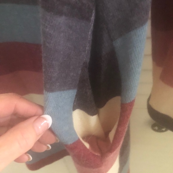 Sweet Lovely Knit Dress Pockets Long Sleeve Stripe XL Style SD 191099 - Picture 7 of 8